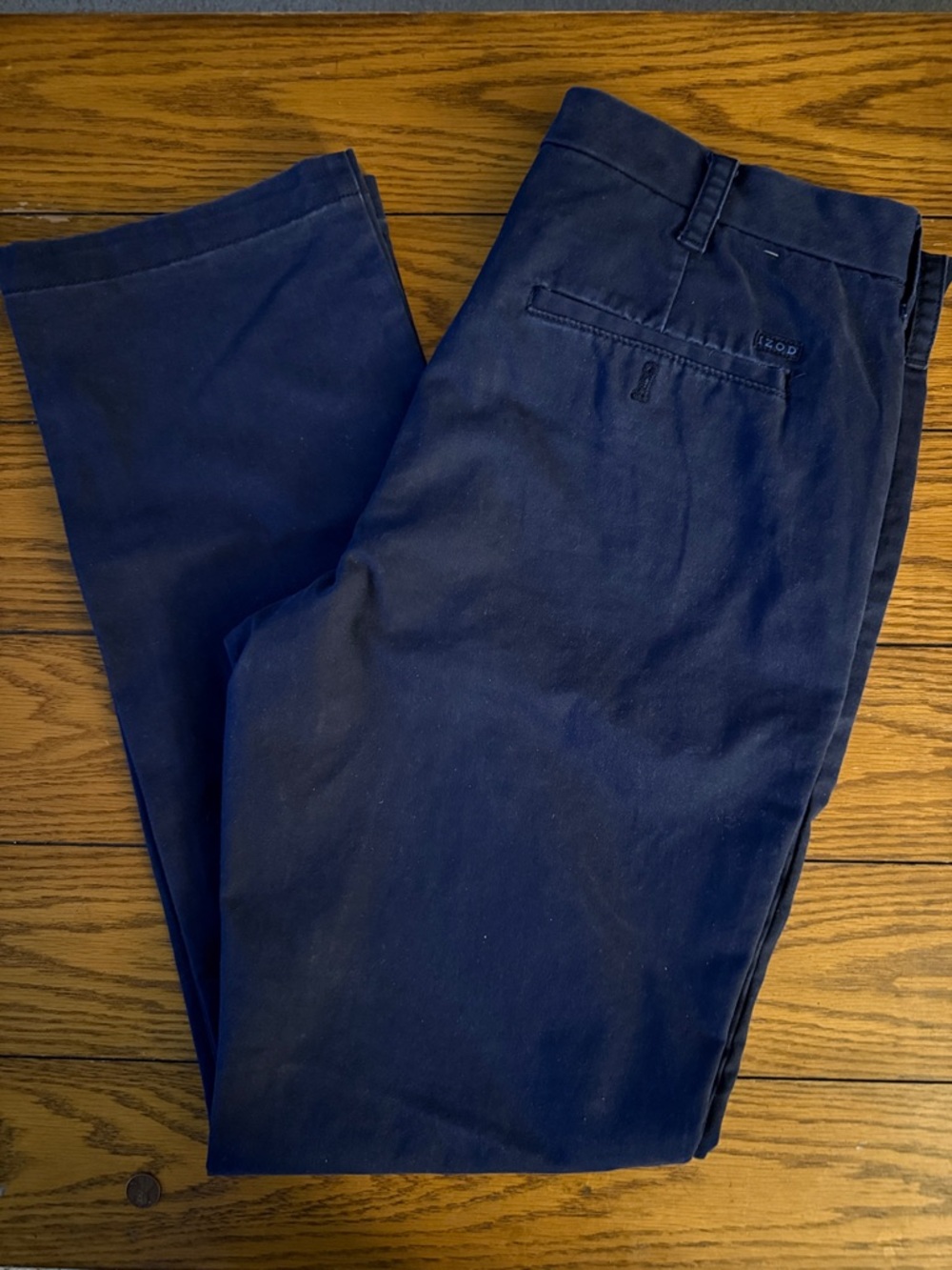 Men's Navy IZOD Chino Pants - Classic Straight Fit